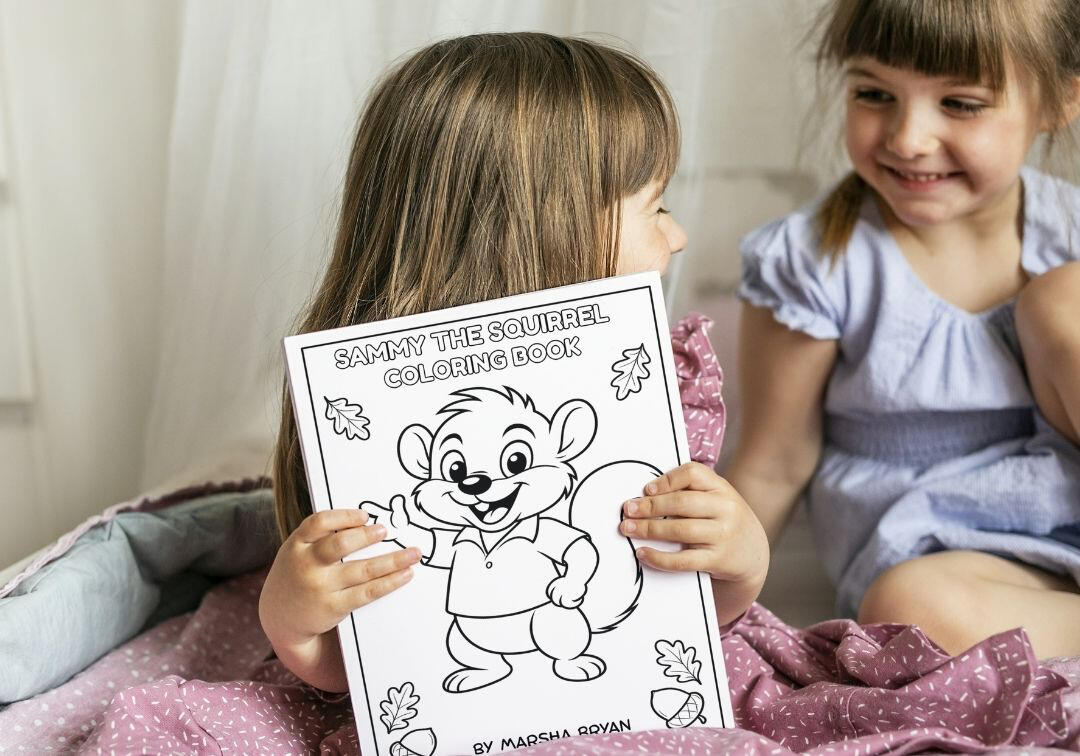 Sammy the Squirrel Coloring Book – forest animals and creative coloring pages for kids