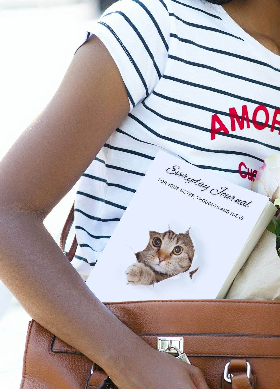 Minimalist cat themed dotted and lined journals – writing and daily notes